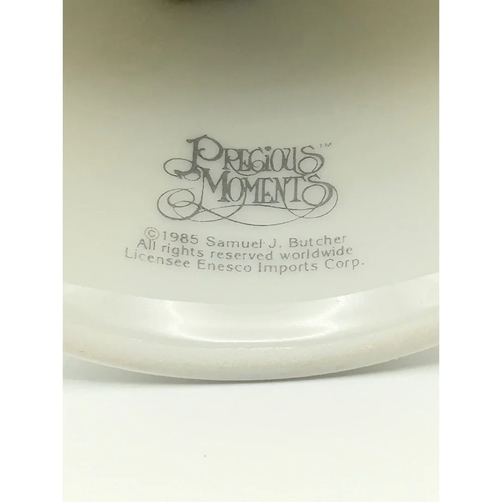 Precious Moments‎ He Leadeth Me Porcelain Bell 1985 Enesco Shepherd Boy Japan